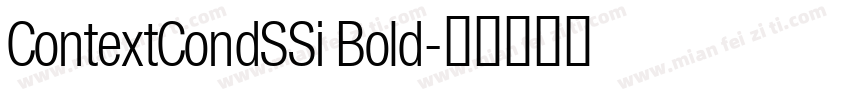 ContextCondSSi Bold字体转换